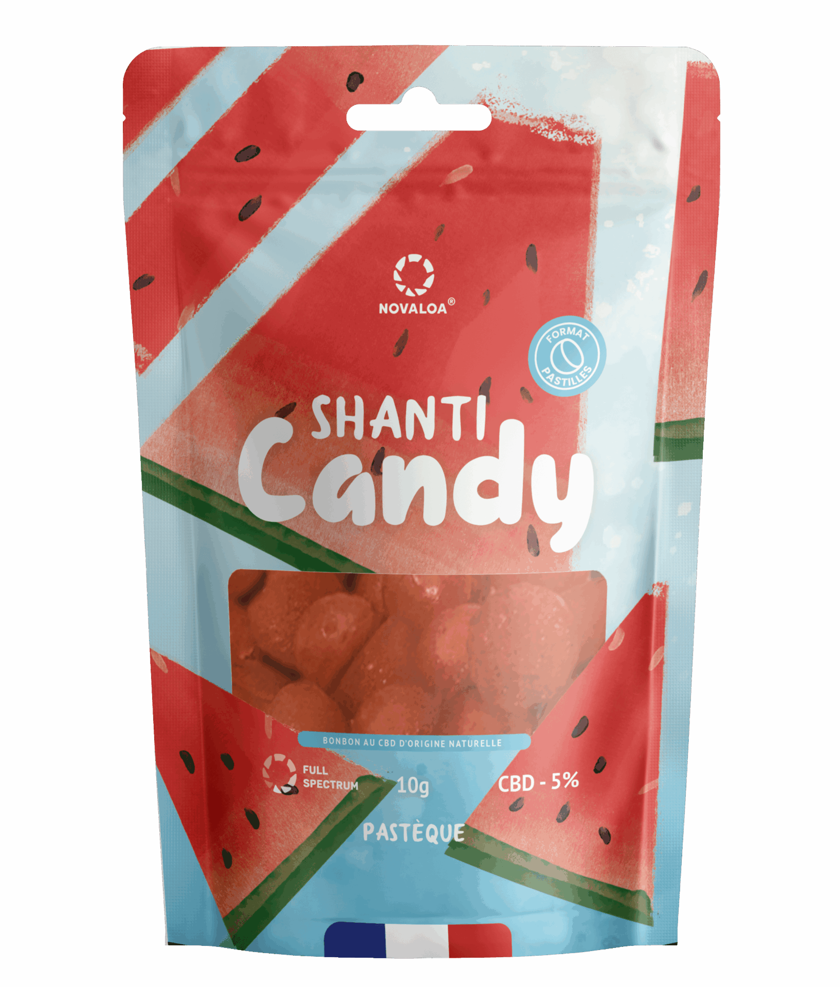bonbon au CBD 6% saveur pastèque